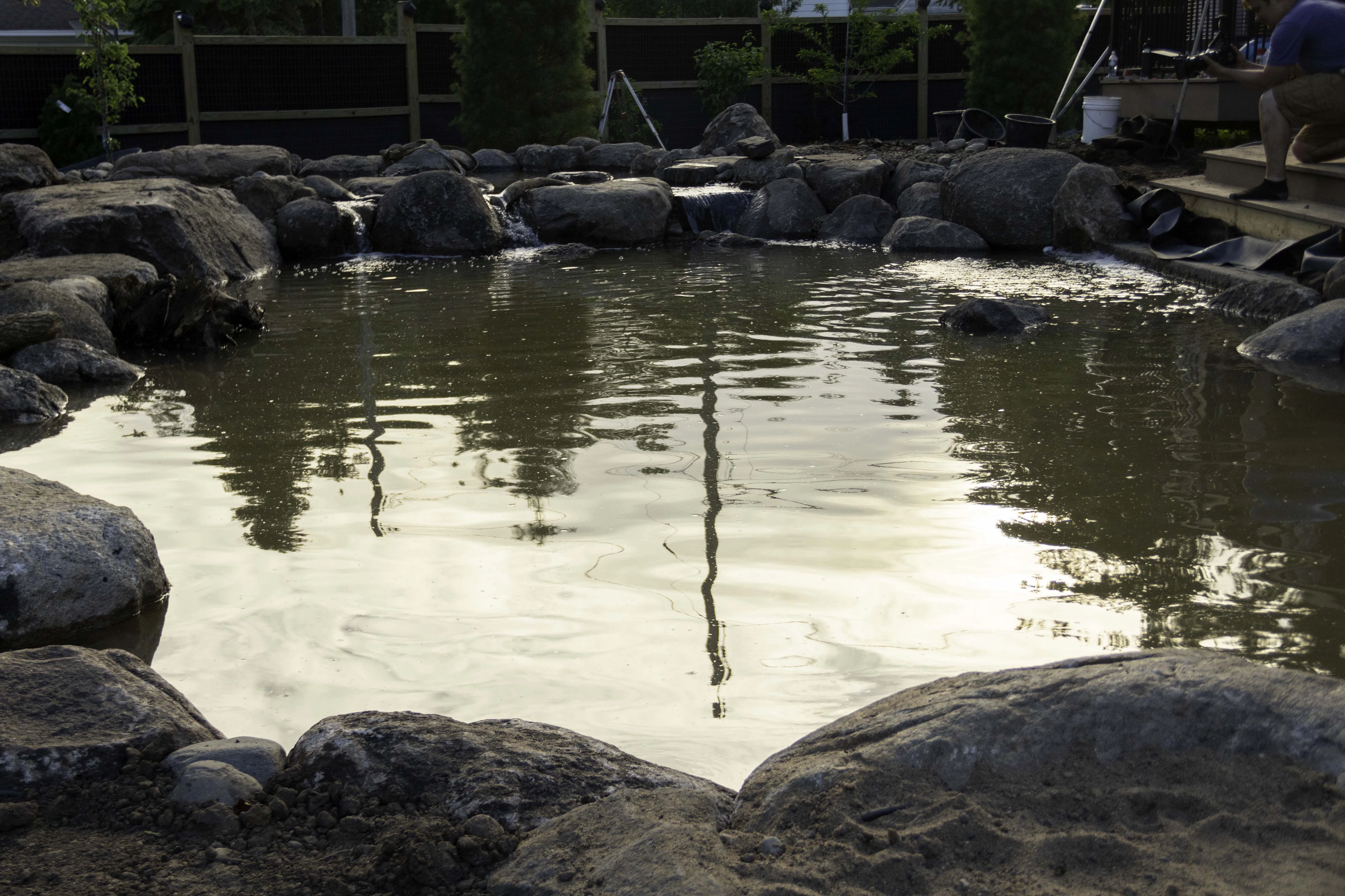 Pond construction process in Mendota Heights Minnesota