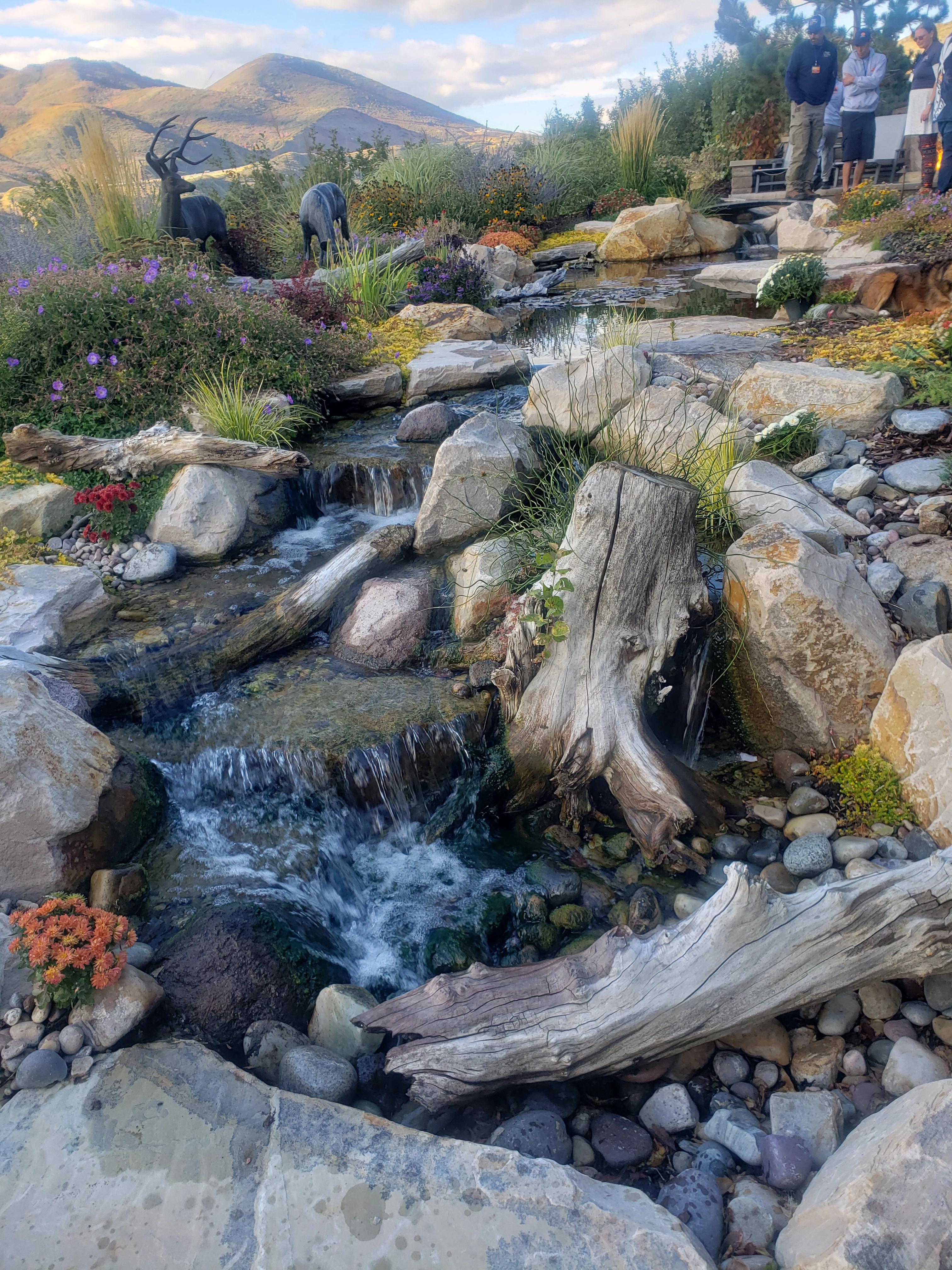 Premium finished negative edge waterfall for a Woodland Minnesota property
